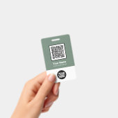 Benutzerdefinierter Mitarbeiter-Qr-Code-Barcode-Lo Ausweis (Handheld)