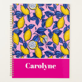 Benutzerdefinierter Mittelmeer-Limonen-Muster-Plan Planer