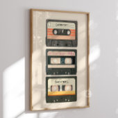 Benutzerdefinierter Mixtape-Kassettenschallplatten Poster