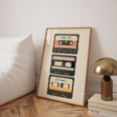 Benutzerdefinierter Mixtape-Kassettenschallplatten Poster