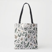 Benutzerdefinierter moderner botanischer Alltagsst Tasche (Vorderseite)