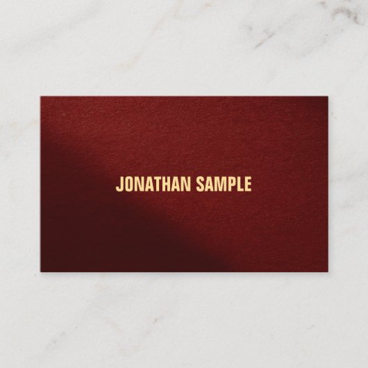 Benutzerdefinierter, moderner, eleganter Beruflich Visitenkarte (Vorderseite)