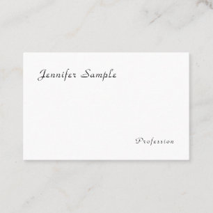 Benutzerdefinierter moderner eleganter Kalligrafie Visitenkarte