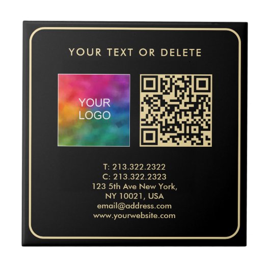 Benutzerdefinierter moderner, eleganter Template B Fliese (Vorderseite)