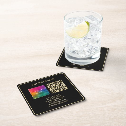 Benutzerdefinierter moderner, eleganter Template B Rechteckiger Pappuntersetzer (Vor Ort)