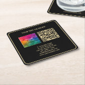 Benutzerdefinierter moderner, eleganter Template B Rechteckiger Pappuntersetzer (angewinkelt)