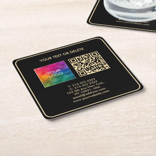 Benutzerdefinierter moderner, eleganter Template B Rechteckiger Pappuntersetzer (angewinkelt)