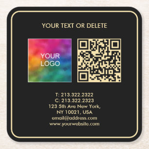 Benutzerdefinierter moderner, eleganter Template B Rechteckiger Pappuntersetzer