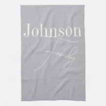 Benutzerdefinierter moderner Familienname