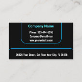 Benutzerdefinierter moderner Firmenname - Beruflic Visitenkarte (Rückseite)