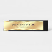 Benutzerdefinierter moderner Glamour für Elegante Schreibtischnamensplakette (Vorderseite )