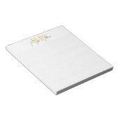 Benutzerdefinierter moderner minimalistischer Mono Notizblock (angewinkelt)