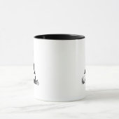 Benutzerdefinierter, moderner Name der schwarzen M Tasse (Zentrum)