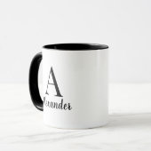 Benutzerdefinierter, moderner Name der schwarzen M Tasse (Vorderseite Links)