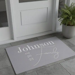 Benutzerdefinierter moderner Name der Skriptfamili Fußmatte