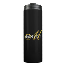 Benutzerdefinierter moderner Name für Schwarzes Mo Thermosbecher