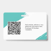 Benutzerdefinierter, moderner Personalausweis Einf Ausweis (Rückseite)