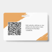 Benutzerdefinierter, moderner Personalausweis Einf Ausweis (Rückseite)