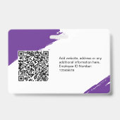 Benutzerdefinierter, moderner Personalausweis Einf Ausweis (Rückseite)