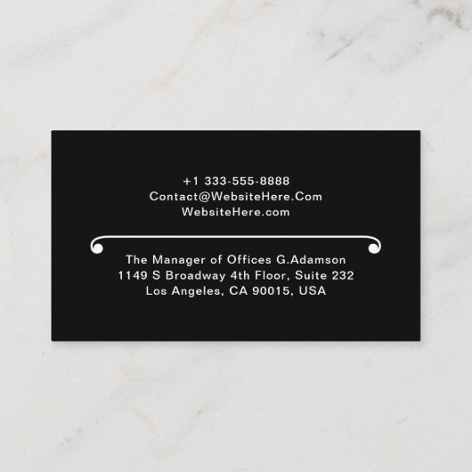 Benutzerdefinierter moderner QR-Code | Berufliches Visitenkarte (Rückseite)