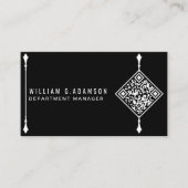 Benutzerdefinierter moderner QR-Code | Berufliches Visitenkarte (Vorderseite)