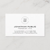 Benutzerdefinierter moderner Strichcode für Elegan Visitenkarte (Rückseite)