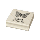 Benutzerdefinierter Monarch-Schmetterlingsname Dat Gummistempel (Stempel)