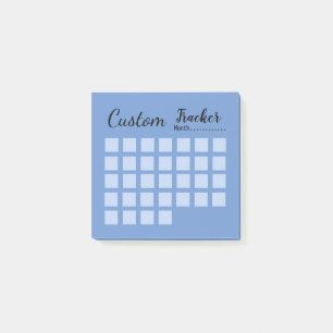 Benutzerdefinierter monatlicher Gewohnheitsüberwa Post-it Klebezettel