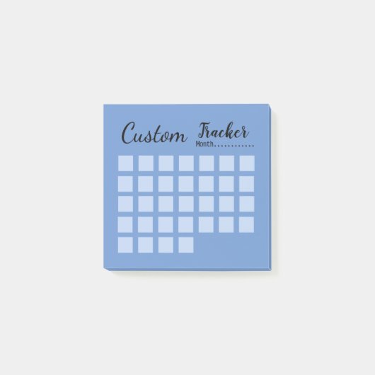 Benutzerdefinierter monatlicher Gewohnheitsüberwac Post-it Klebezettel (Vorderseite)
