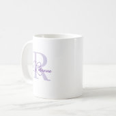 Benutzerdefinierter Monogramm-Becher Kaffeetasse (Vorderseite Links)