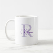Benutzerdefinierter Monogramm-Becher Kaffeetasse (Links)