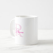Benutzerdefinierter Monogramm-Becher Kaffeetasse (Vorderseite Links)