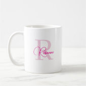 Benutzerdefinierter Monogramm-Becher Kaffeetasse (Links)