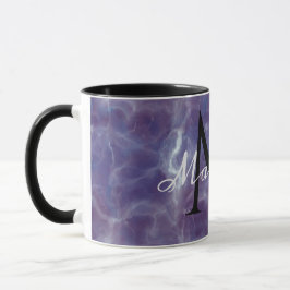 Benutzerdefinierter Monogramm Name Realistisches M Tasse