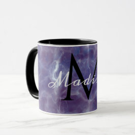 Benutzerdefinierter Monogramm Name Realistisches M Tasse