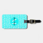 Benutzerdefinierter Monogramm-Personalisierter Nam Gepäckanhänger (Vorderseite horizontal)
