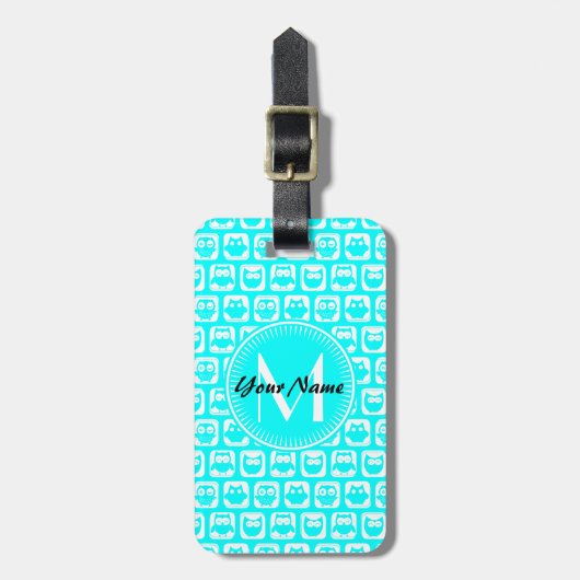 Benutzerdefinierter Monogramm-Personalisierter Nam Gepäckanhänger (Vorderseite vertikal)