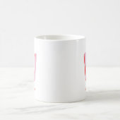 Benutzerdefinierter Monogramm- und Namenskaffee Kaffeetasse (Mittel)