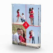 Benutzerdefinierter Monogramm- und Vierfeldblock Fotoblock (Rechts)