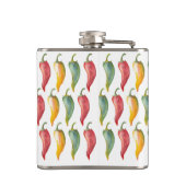 Benutzerdefinierter monogrammatischer Chili Pepper Flachmann (Rückseite)