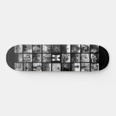 Benutzerdefinierter Monogrammname Cool Instagramm- Skateboard (Horizontal)