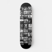 Benutzerdefinierter Monogrammname Cool Instagramm- Skateboard (Vorderseite)