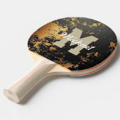 Benutzerdefinierter Monogrammname Cooler Sportler Tischtennis Schläger (Vorderseite)