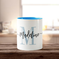 Benutzerdefinierter Monogrammname Modern Script-Wi