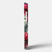 Benutzerdefinierter Monogrammname Red Poinsettia Case-Mate iPhone Hülle (Rückseite / Links)