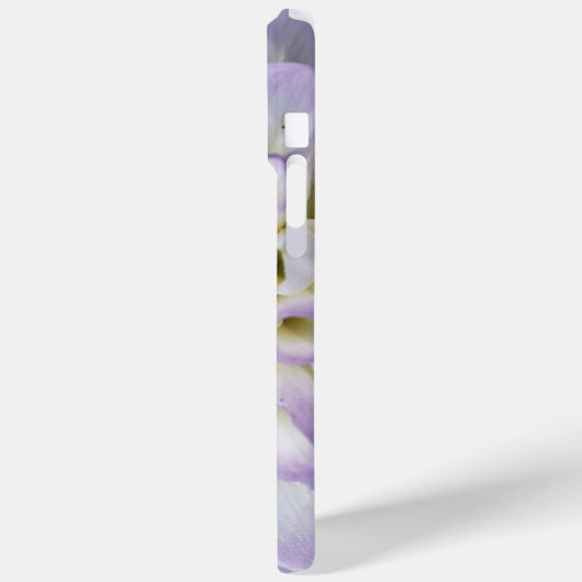 Benutzerdefinierter Monogrammname Weiße Dahlia-Blu Case-Mate iPhone Hülle (Rückseite / Links)