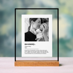 Benutzerdefinierter Mummy-Foto-Druck-Wörterbuch-De Acrylschild