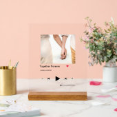 Benutzerdefinierter Musikplayer - Hinzufügen von F Acrylschild (Hochzeit)