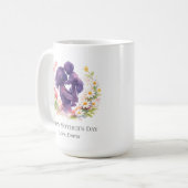 Benutzerdefinierter Mutter-und-Kind-Blumen-Muttert Kaffeetasse (Vorderseite Links)