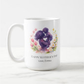 Benutzerdefinierter Mutter-und-Kind-Blumen-Muttert Kaffeetasse (Links)
